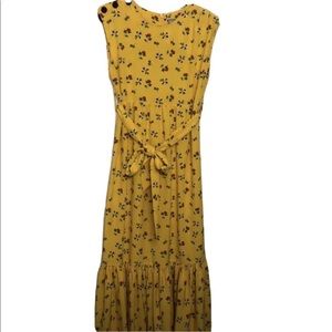 ASOS maternity Yellow Floral Dress Size 2